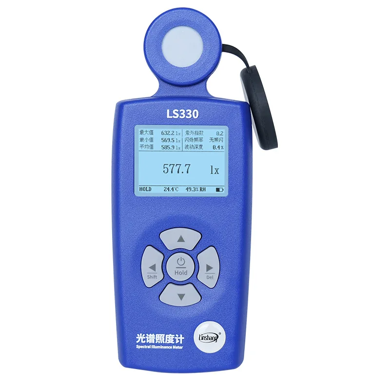 Spectral Illuminometer Light Meter Plant Illuminance Tester High Precision Color Temperature Tester Digital Lumen Tester