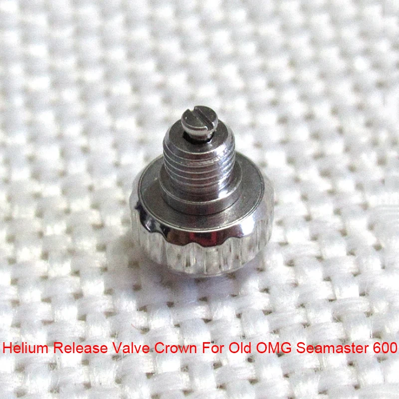 High Quality Helium Release Valve Crown Button For OMG Seamster 300M 600M Aftermarket Watch Parts