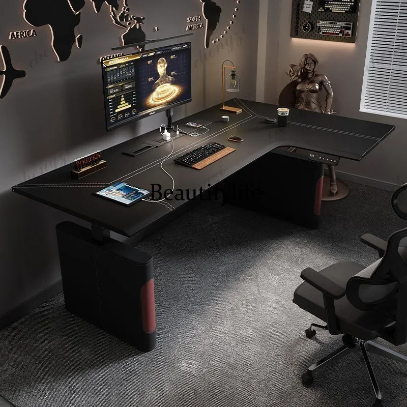 F181 Corner electric lifting table leg bracket, corner workbench office, home computer study table