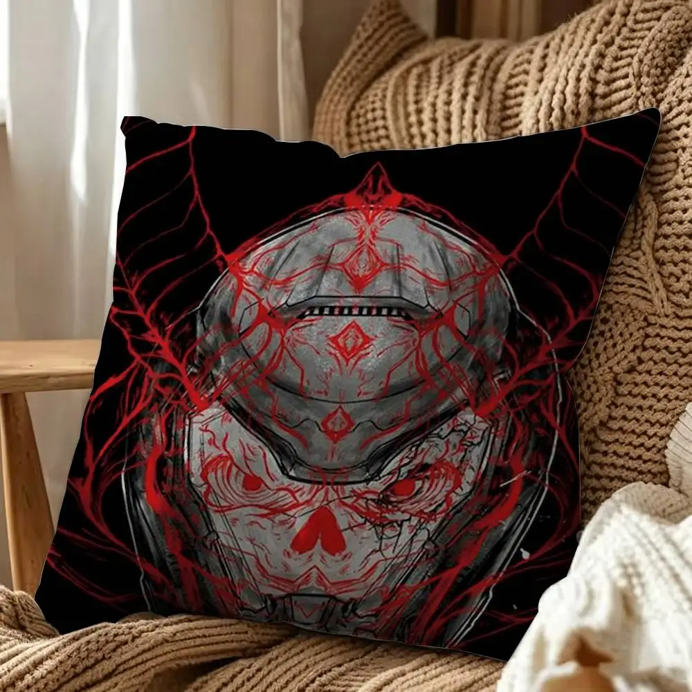 Game D-DoomS S-Slayer Double-Sided Printed Cushion Cover Bedroom Bedside Sofa Pillow Case