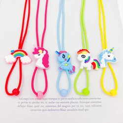 Cartoon Elastic Glasses Chain para criança, cordão de óculos, Kids Glasses Neck Strap, Eyeglass Holder Band, Pony