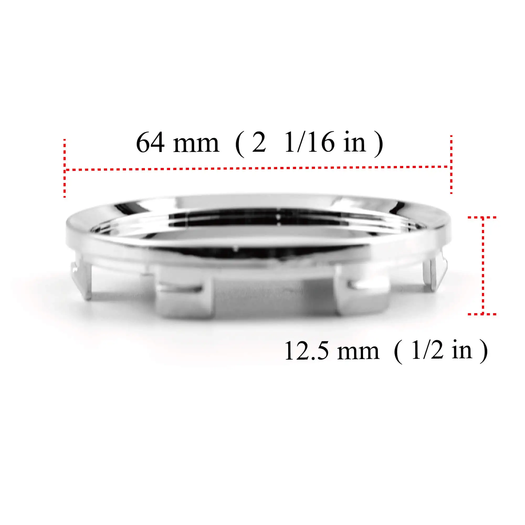 DewFlew-Wheel Center Hubcap, OEM Astra Wheel Center Cap, 64mm 2.52 ", 61mm, 2.4", 2008-2009, 13117069, 2 peças, 4 peças