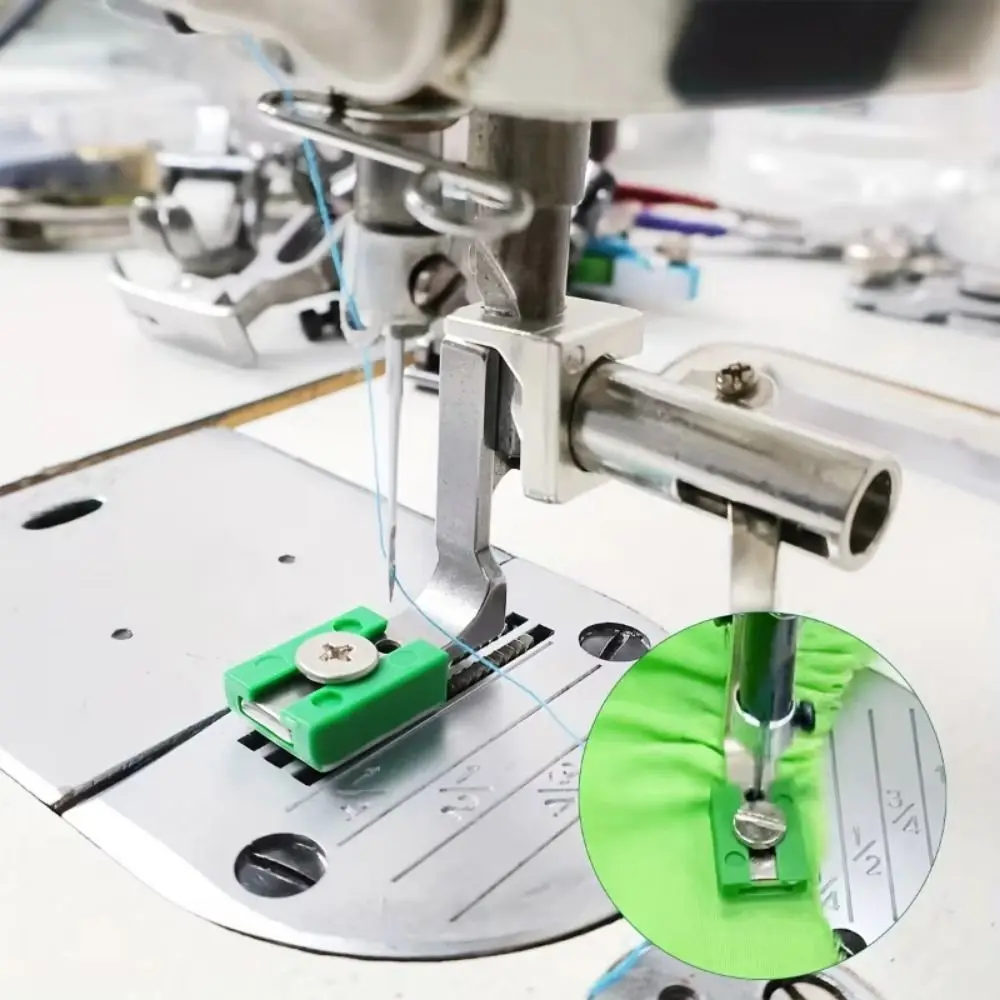 P950 Ruffling Presser Foot Lockstitch Rolling Edge Hemming Foot Set Tightness Control Adjustable P950 Pleating Foot Set