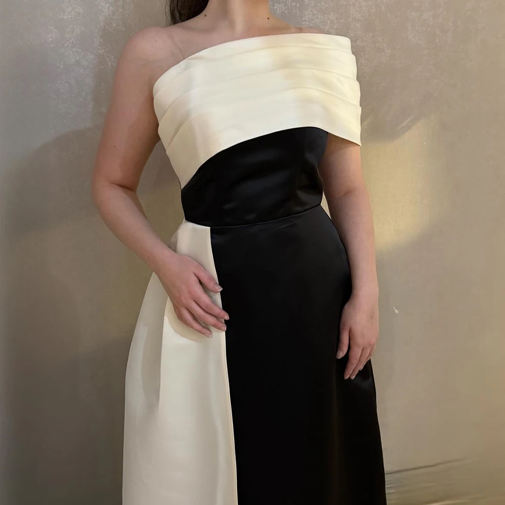 Suknie wieczorowe w kształcie litery A, do ziemi, z odkrytymi ramionami, bez rękawów, suknie balowe, modne, plisowane, proste, drapowane suknie na przyjęcie.