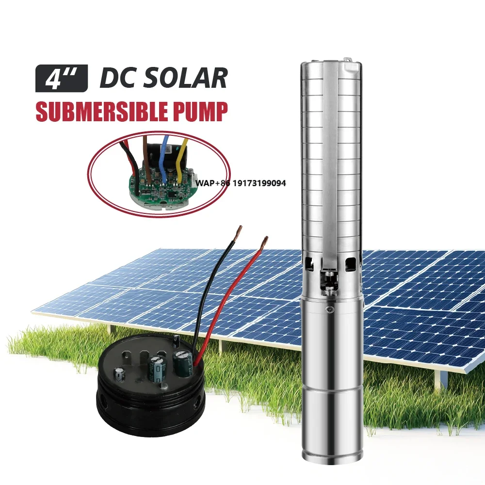 

I4SC Built-in Controller 4 Inch Dc Solar-Powered Centrifugal Pump Solar Submersible Borehole Pump Stainless Steel Impeller