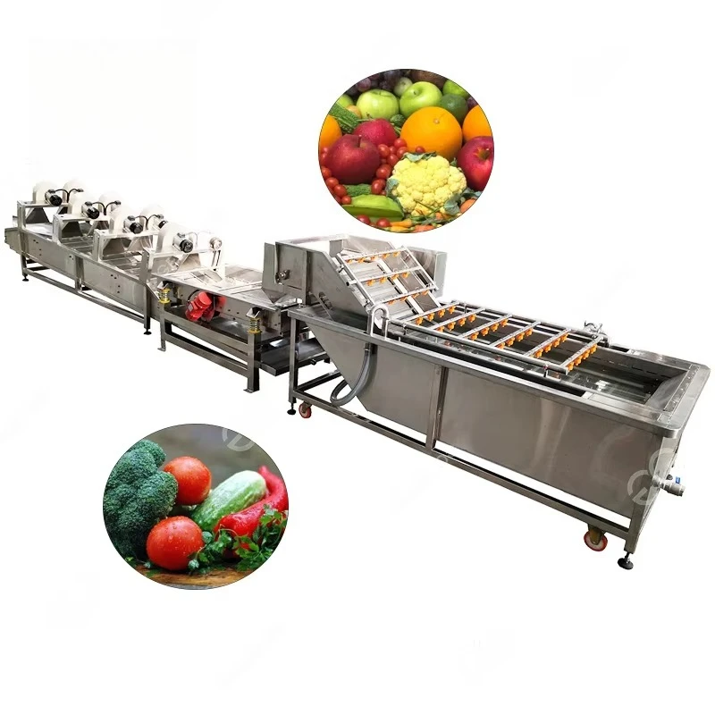 Processus de lavage de fruits et légumes vanille feuilles vertes Machine à laver industrielle Chou