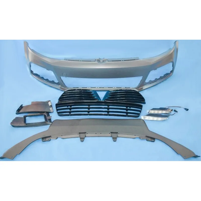 

For 12-14 Volkswagen Sagitar R version large body kit, front bumper assembly, grille, side skirts, nickel-plated mirror shells,