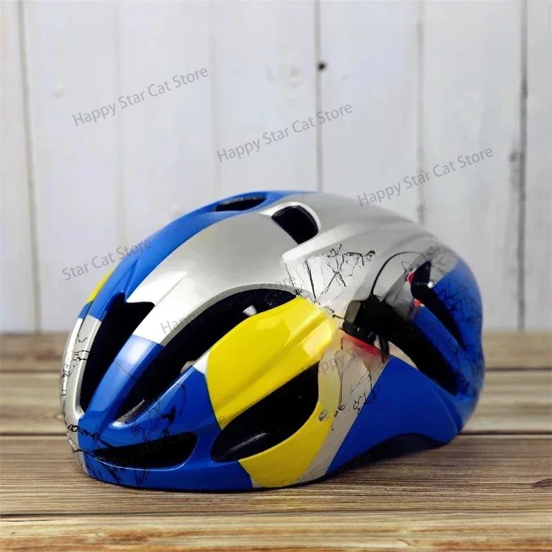 Mountain bike pneumatic helmet, road windproof ultra light and high-end men's helmet protective equipment