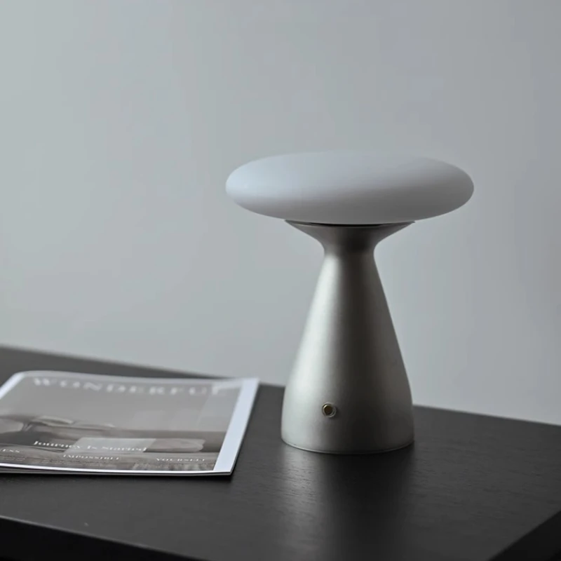 Danish Portable Charging Table Lamp with Touch Switch Atmosphere LED Marble Desk Lights Living Room Bedroom Bedside Study Cafe