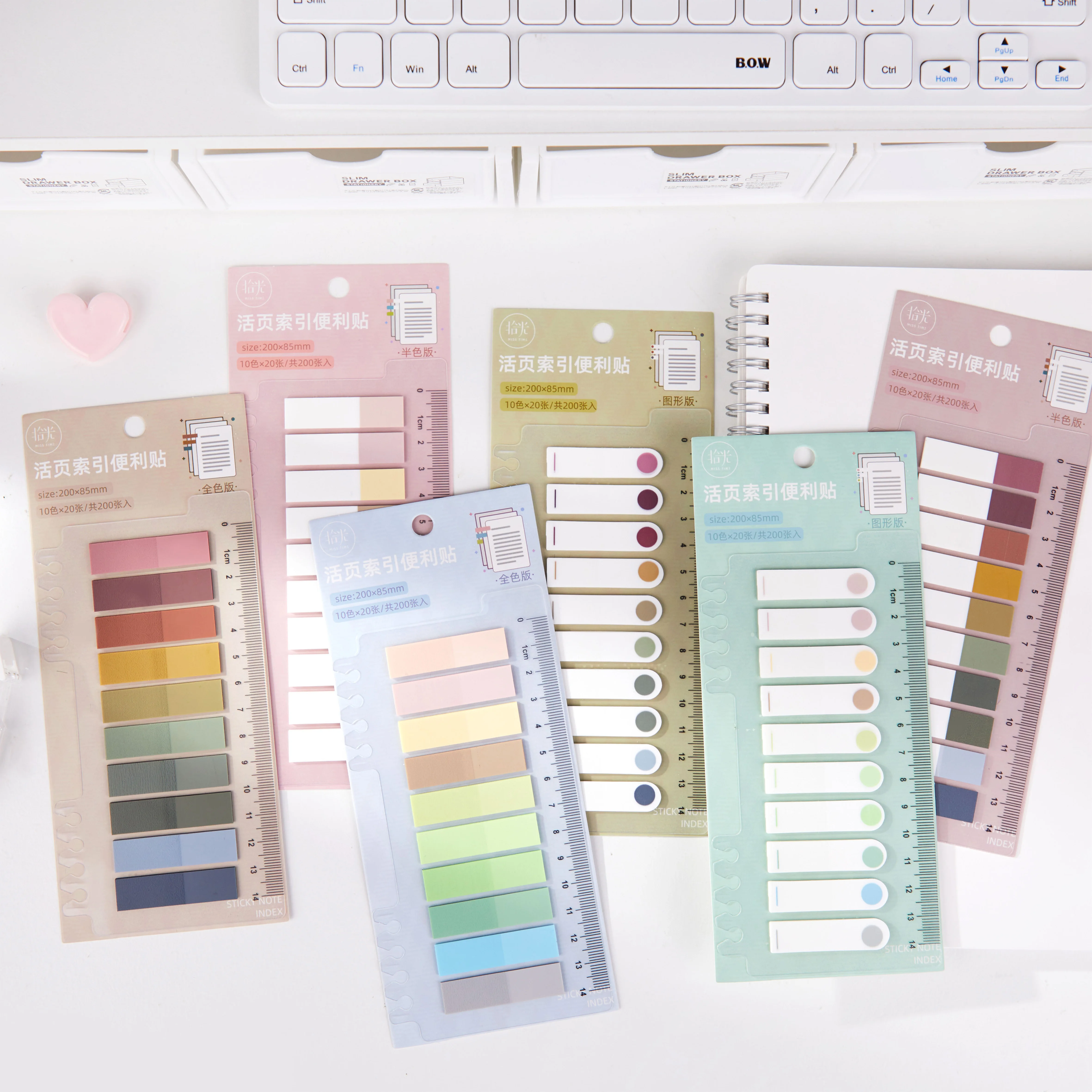 

6 упаковок/лот, простая серия, милый ретро декоративный блокнот из ПВХ