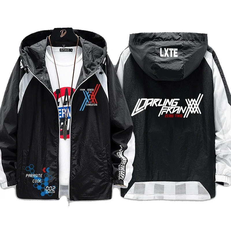 DARLING in the FRANXX Zero Two Cosplay Hoodie Sun Protection Clothing Jackets Spring Summer Thin Long Sleeve Sports Hooded
