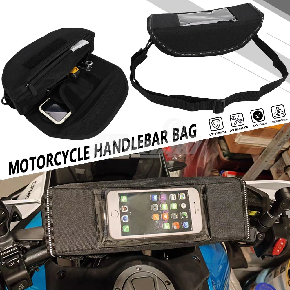 

Universal Motorcycle Handlebar Bag For Voge 500AC 525AC 525ACX DS525X DS625X RR660S DS800X 2021-2027 2026 Phone Navigation Bags
