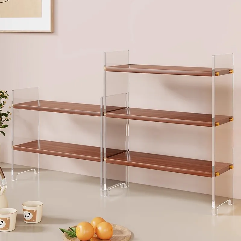 Desktop storage rack, acrylic cup holder, dining table, countertop cup storagerack, living room household snack rack, water cup