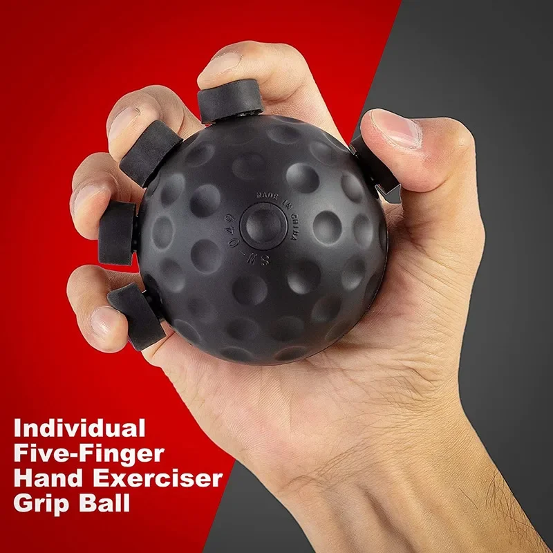 Gym Finger Hand Trainer Strengthener Grip Adjustable Resistance Balls Gripper Exerciser for Forearm Strength Climbing Training