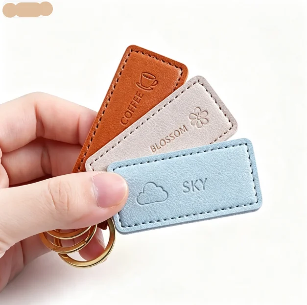 10pcs/lot Free Custom Engraved Leather Keychain Personalized Name Logo Wedding Gift Anniversary Birthday Souvenir Thank You Gift