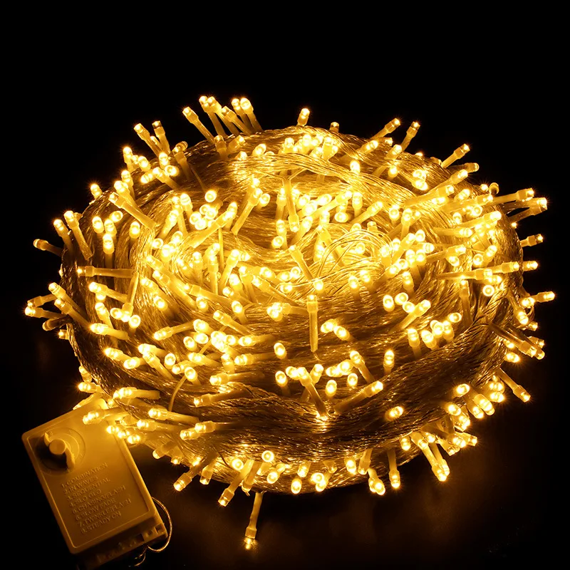 

AC110V Fairy LED String Light Festival Home Decor Outdoor Waterproof AC220V Tree Light Garland For Wedding Party Holiday 10M 50M