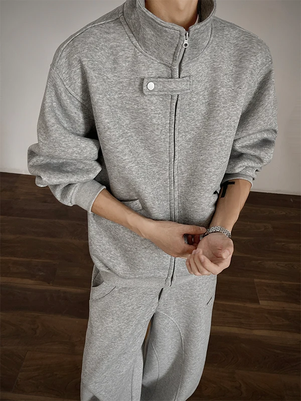 

Cleanfit ort Cardigan Sweatirt Men's Loose Heavyweight Autumn Trendy Brand Old Money Sle 400g Old Caew Cleanfit