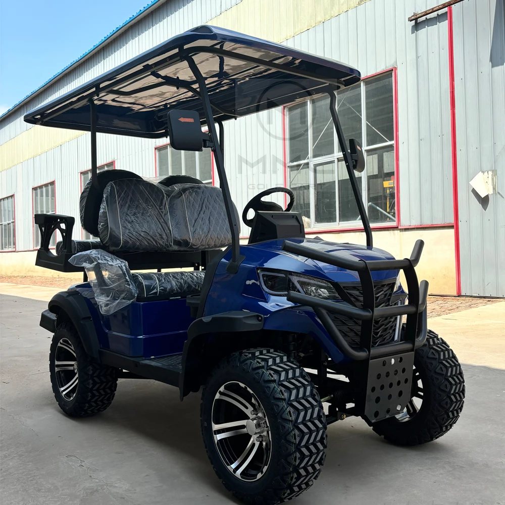 Newly Designed Fuel Golf Cart with Cargo Tank 4-Seater Four-Wheel Front And Rear Independent Suspension 350cc Gasoline Engine