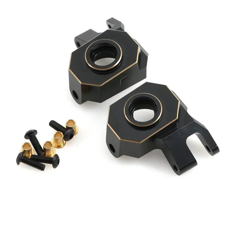 Black Coating Brass Front Steering Cup Steering Knuckle for Axial SCX10 PRO 1/10 RC Crawler Car Upgrade Parts Accessories