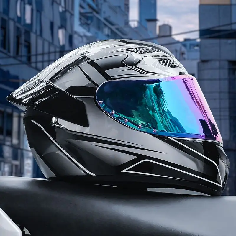 

Big Tail Full Face Motorcycle Helmets Motocross Racing Helmets Moto Adult Motorbike Street Touring Riding DOT Capacetes De Moto