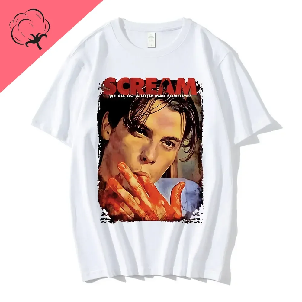 Halloween Movie Shirt Cool Scream   Horror   Billy Loomis 100%cotton T  We All Go A Little Mad   s