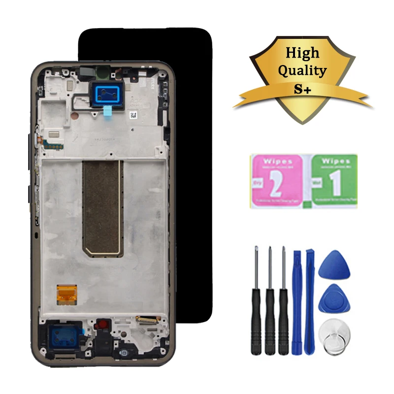 Super AMOLED A34 Display for Samsung A34 5G LCD SM-A346B A346U A346E Display Touch Screen Digitizer Assembly Repair Parts