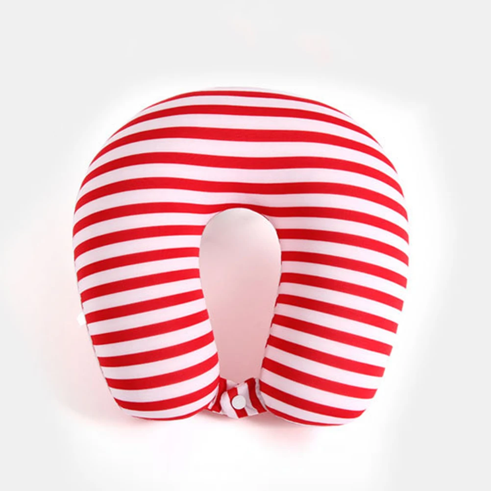

U-Shaped Pillow Lightweight Travel Neck Pillow Soft Design For Airplane Train Home Office Particle Support