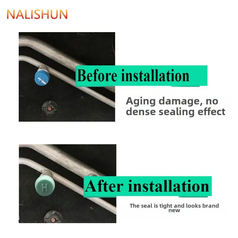 High Low Pressure Valve Cap,  Air Conditioning Service Tool, Repair Leaks, Excellent Quality, Fit for Most Cars