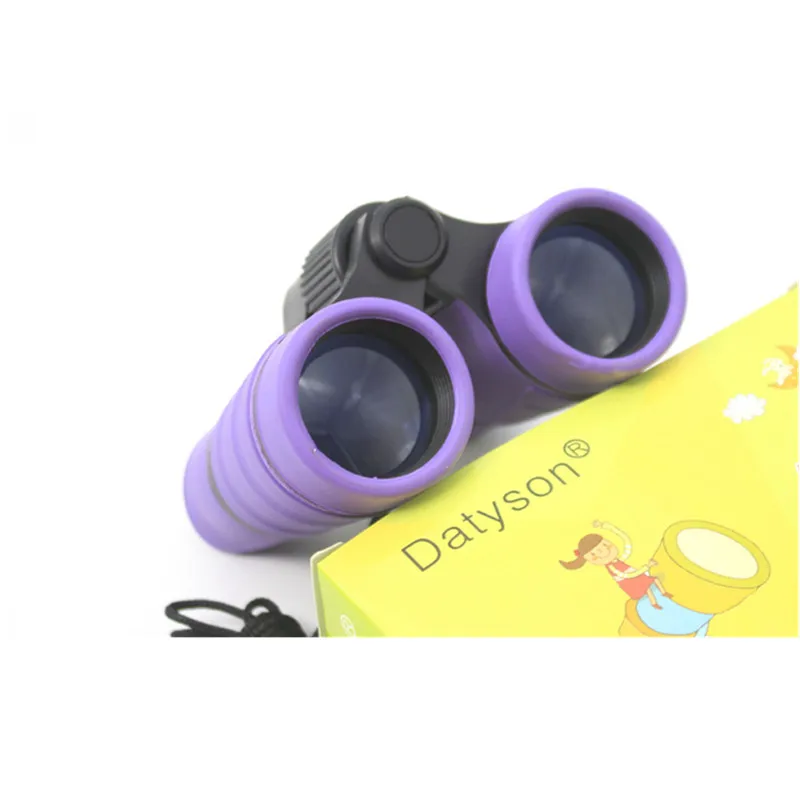 Datyson Children's Binoculars 4X30mm Children's Science Popularization Puzzle Toy Gift Purple Color