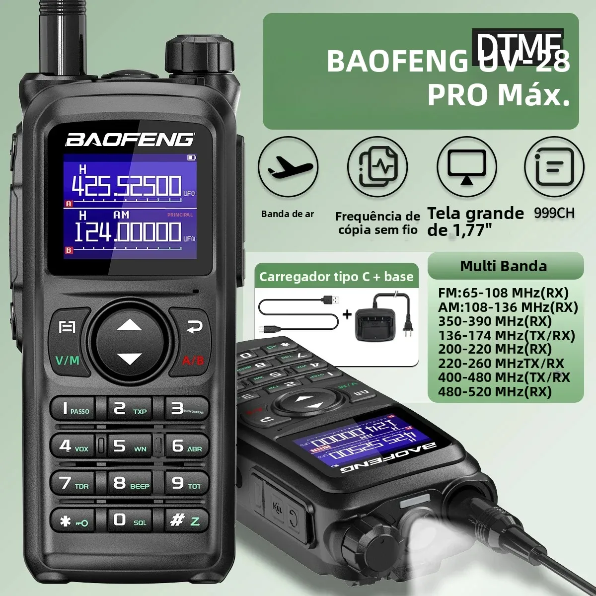 baofeng-uv28-camping-hunting-walkman-talkie-ham-station-wireless-set-long-range-radios-walki-communication-ptt-intercom-walkie