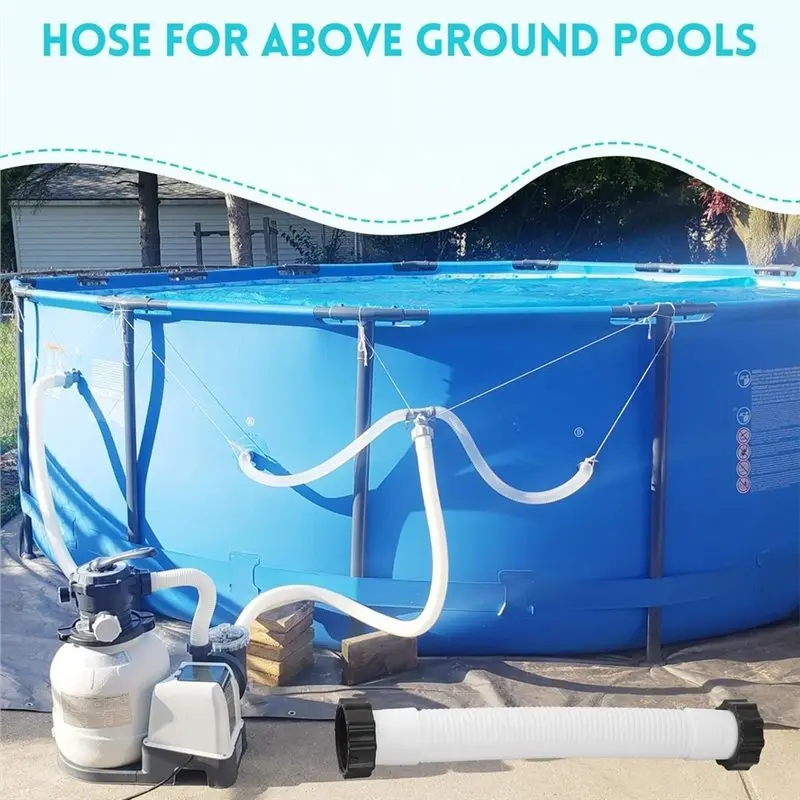 B48B-For 16 Inch Above Ground Pool Compatible 11535 1.5 Inch Diameter Pool Sand Filter Pump Hose