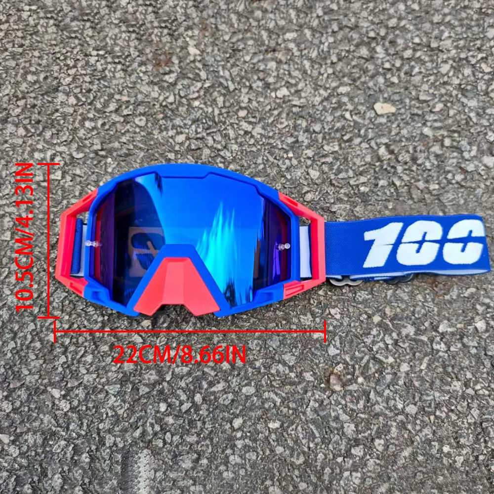100 gafas a prueba de viento a prueba de polvo para las cuatro estaciones, lentes de alta definición para bicicleta ATV, BMX Fit hombres mujeres actividades al aire libre