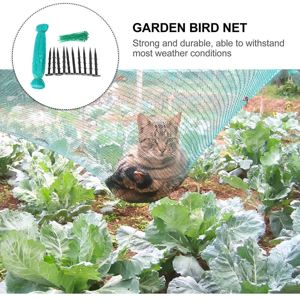

Anti Bird Net Garden Plant Mesh Netting Fencing Protective Corrosion Resistant Light Breathable Strong Durable Premium Material