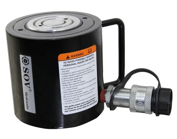 

300-тонный гидравлический цилиндр низкой высоты одностороннего действия для использования в концевых местах для установки и обслуживания больших оборудования