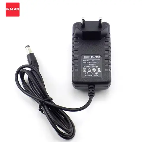Adjustable Power Supply AC DC 12V Power Supply Transformer Adapter Lab Universal Charger Power Source Driver EU Plug Converter