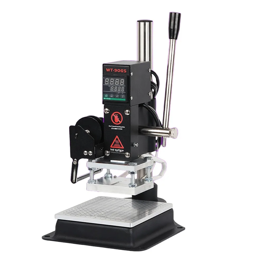 Picture 3: 500W DesktopHot Foil Stamping Machine With Holder, Manual Embossing Machine for Leather,Temperature Control Range: 50-350° C