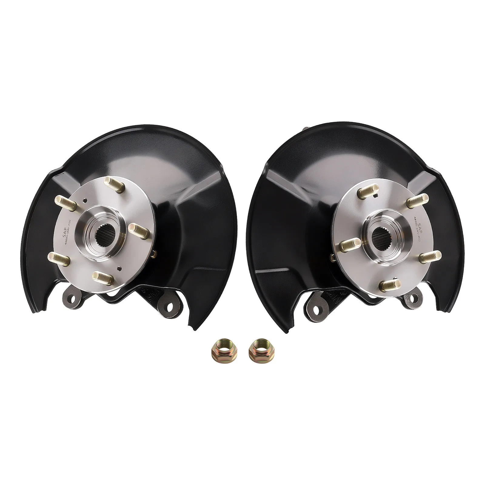 프론트 스티어링 너클 및 휠 허브 베어링 쌍, 혼다 시빅 DX, EX, GX, 하이브리드, LX 모델 2006 - 2007 44300SNA952