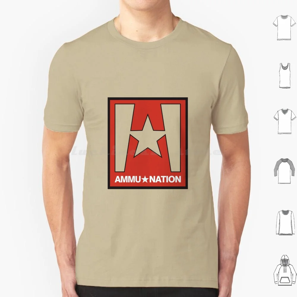 Ammu-Nation Store _ 2 T Shirt Big Size 100% Cotton Easter Egs Game Games Tv Série Tv Show Geeks Nerds Los Santos San Andreas