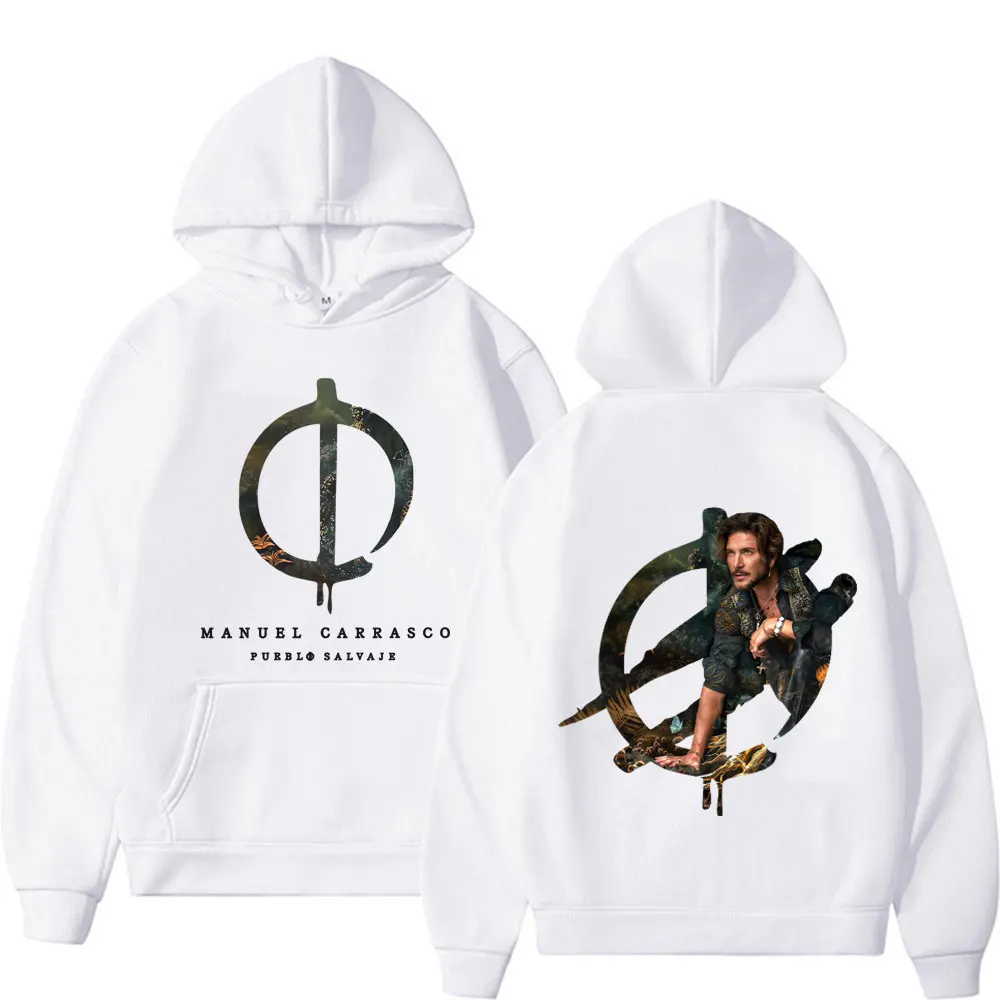 Manuel Carrasco Pueblo Salvaje 2025 Album Felpa con cappuccio Top Uomo Donna Moda Hip Hop Felpe a maniche lunghe Felpa casual Autunno