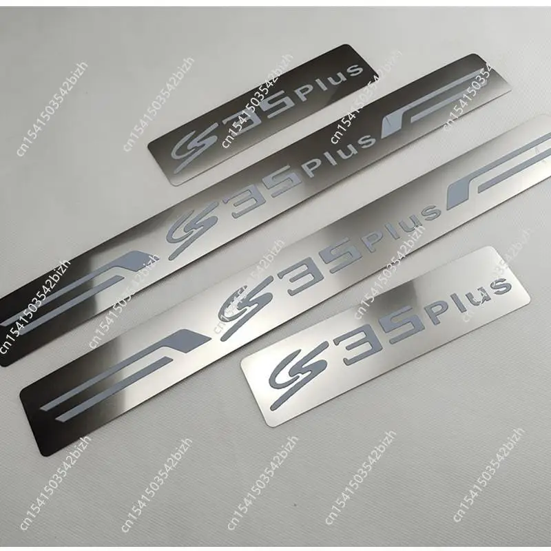 NEW! 4pcs/set Stainless Steel for Changan Cs35 Plus 2018-2021 Cs35plus Door Sill Plate Kits Scuff Plate