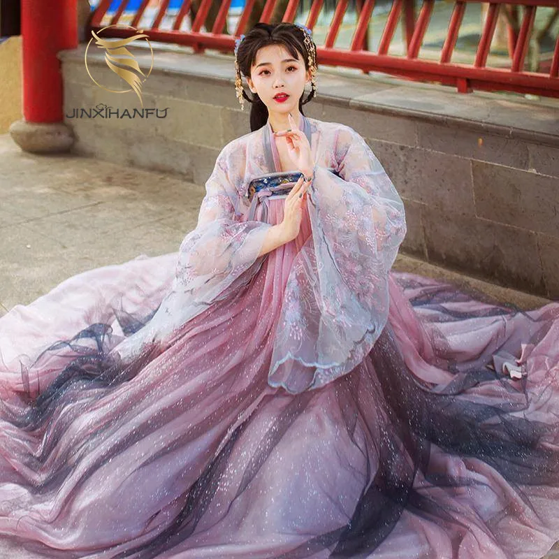 Hot Sale Chinese Style Song Dynasty Embroidery Hanfu Woman Traditional Dress Cosplay