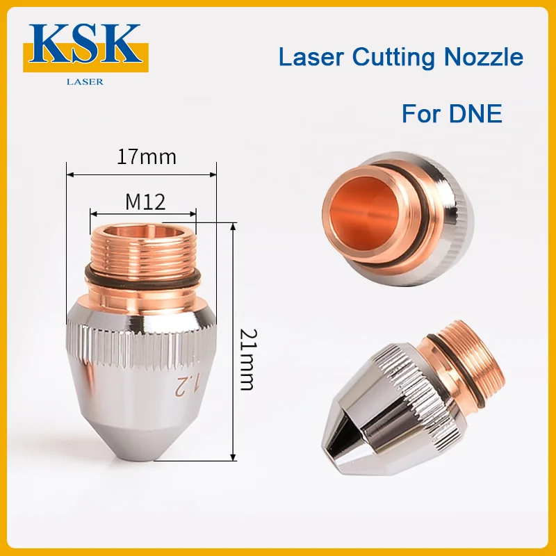 10PCS New DNE D17 Copper Laser Nozzle - Bodor DNE Laser Cutting Machine Parts | Enlarged Nozzle & Customized
