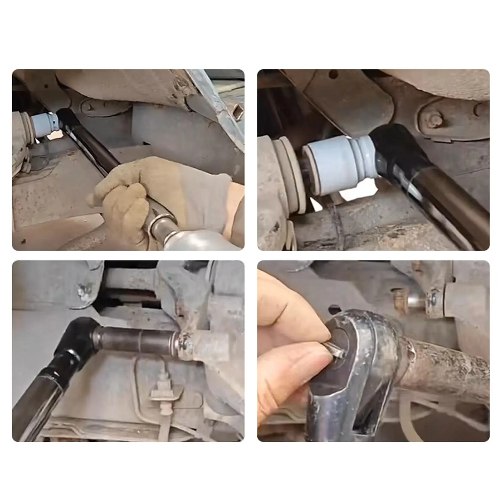Universal Hand Tool Offset Extension Wrench with Square Drive Adapter Impact Socket Wrench for Home Auto Repair