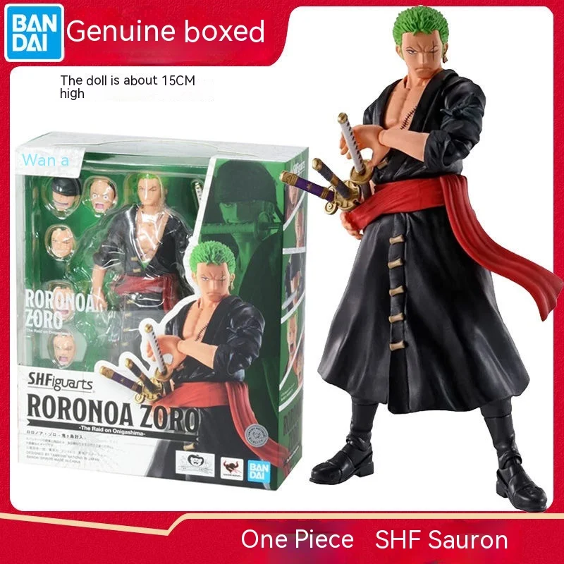 

Bandai Original One Piece S.h.figuarts Zoro Anime The Raid On Onigashima Roronoa Zoro Shf Toys Pvc Action Figure Collector