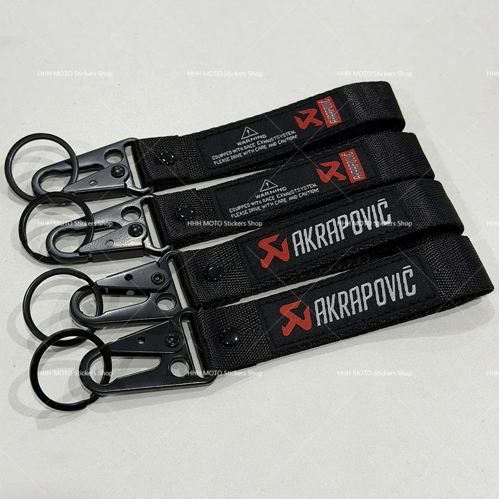1 Stück Akrapovic Motorrad-Schlüsselanhänger Telefonband Langlebiger Schlüsselriemen Motorrad-Schlüsselring Geschenk für Männer