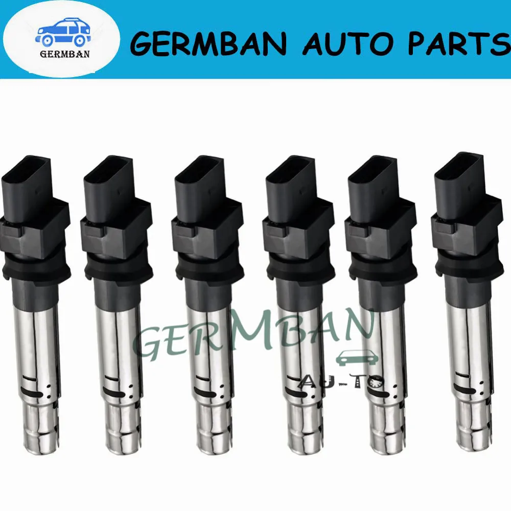 022905715B Ignition Coil for Audi Volkswagen Porsche TT Quattro A3 EOS Golf Passat Touareg Cayenne 95560210105 C1466 UF531