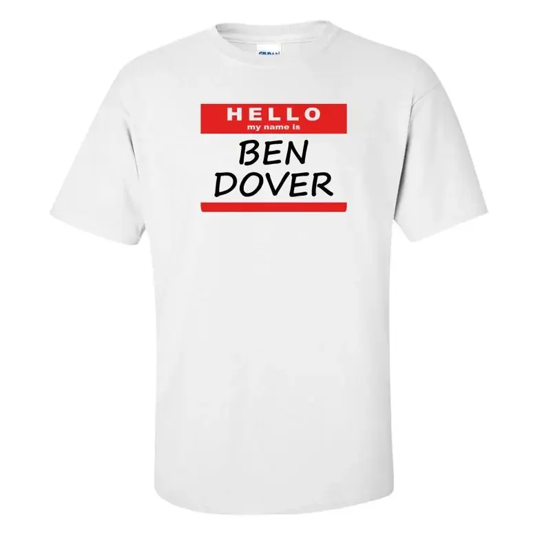 Ben Dover Baylen Levine Inspired Name Tag T-Shirt
