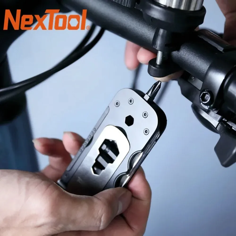 Imagem -05 - Nextool-ferramenta Multi-funcional Edc Bicicleta Mini Kit de Bicicleta de Bolso Delicado Portátil Conjunto de Lote de Sucção Magnética Ferramentas 14 em 1