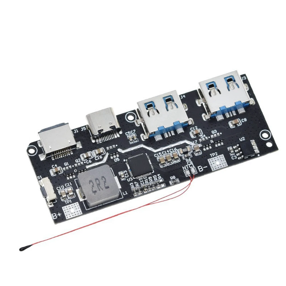 Qc4 Pd3.0 22.5W Powerbank Module 5 Poort 2 Weg Snel Opladen Mobiele Voedingsmodule Printplaat Diy Moederbord