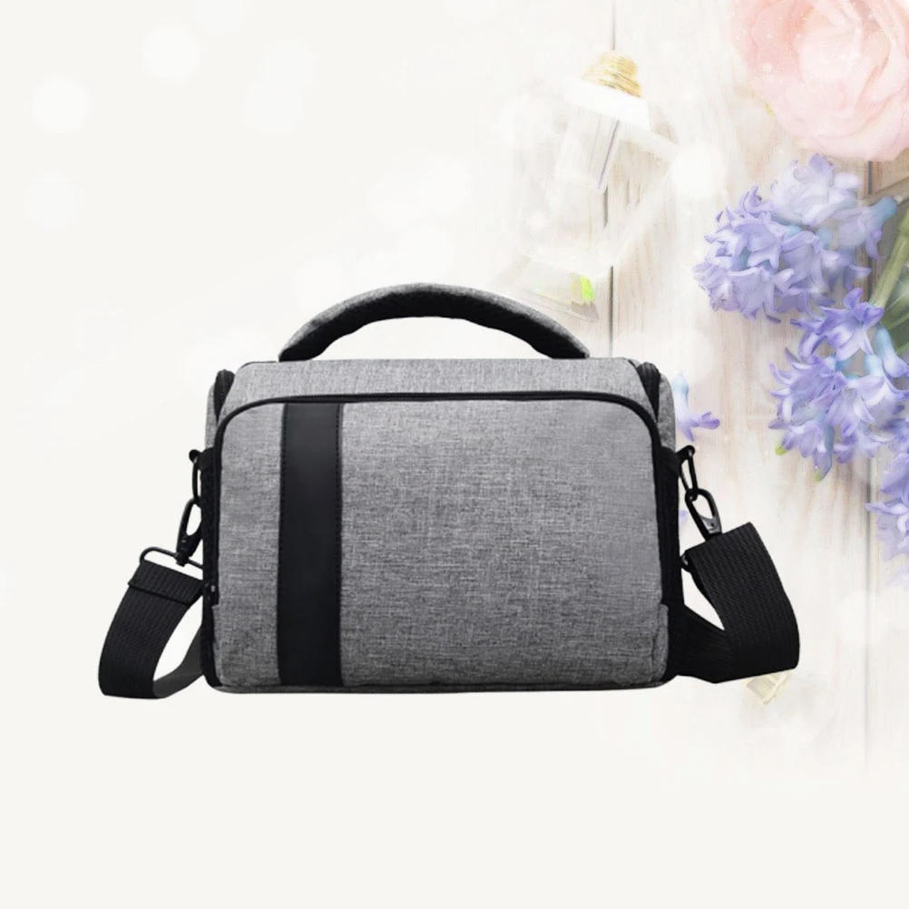

Shoulder Bag Camera Storage Inner Case Insert Outdoor Portable Handbag Grey